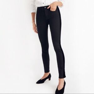 MADEWELL 9” High Rise Skinny Tuxedo Stripe Skinny!